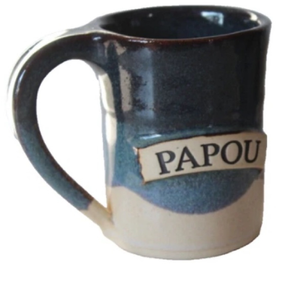 Tennessee TN Handmade Pottery Coffee Mug Papou Greek grandpa grandfather